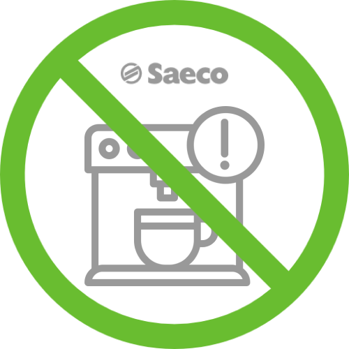 Кавомашина Saeco горить знак оклику